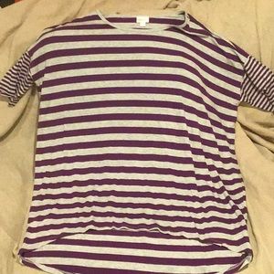 NWOT LulaRoe striped tunic ladies XL